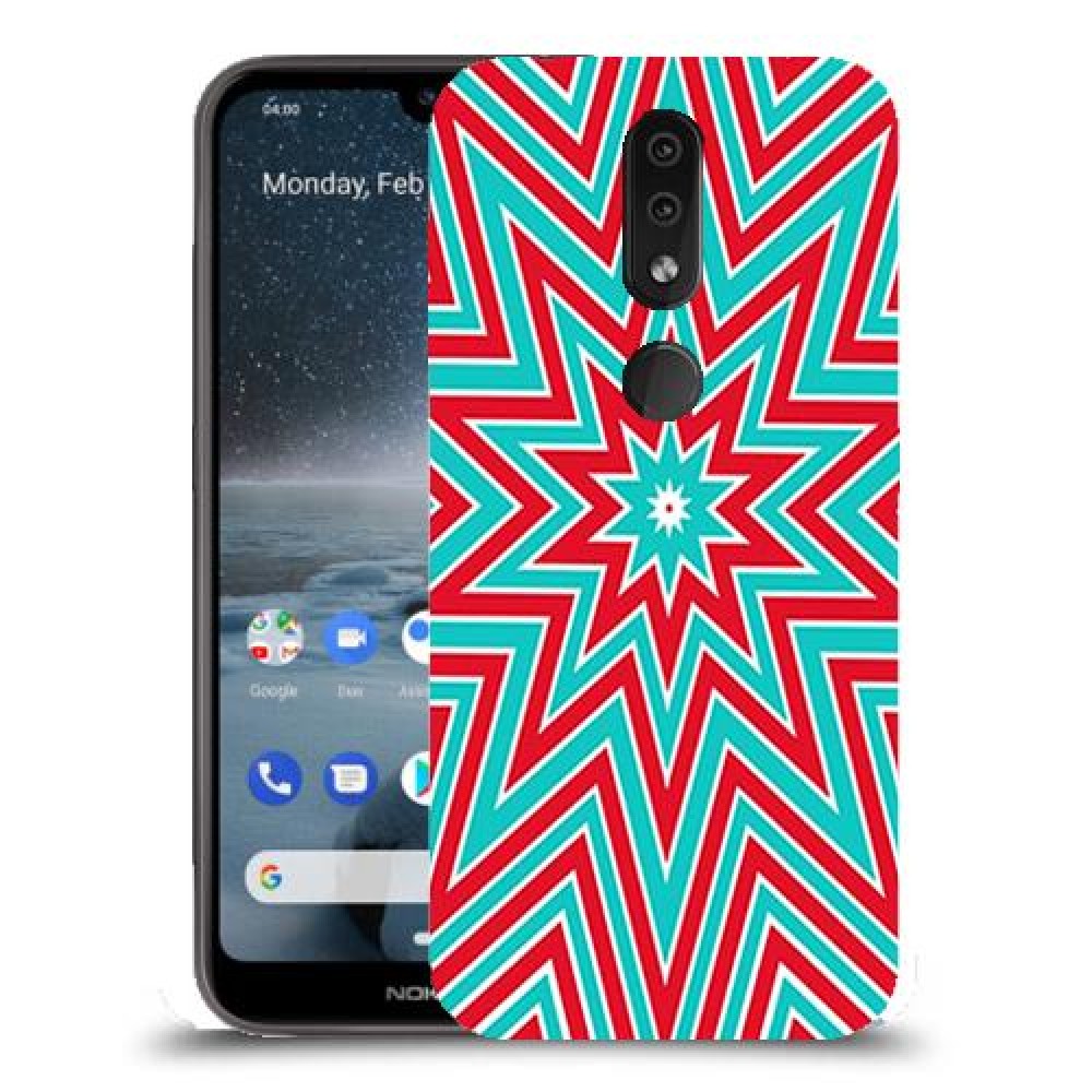 צבעי שלג כיסוי מגן קשיח מעוצב ל Nokia 4.2 יחידה אחת סקרין מובייל