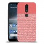 נקודות לבנות בורוד כיסוי מגן קשיח מעוצב ל Nokia 4.2 יחידה אחת סקרין מובייל