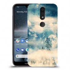 יופי חורף כיסוי מגן קשיח מעוצב ל Nokia 4.2 יחידה אחת סקרין מובייל