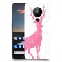 צבי ורוד כיסוי מגן קשיח מעוצב ל Nokia 5.3 יחידה אחת סקרין מובייל