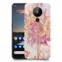 חמניות מוזרה סגולה כיסוי מגן קשיח מעוצב ל Nokia 5.3 יחידה אחת סקרין מובייל