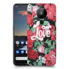 רוז אהבה כיסוי מגן קשיח מעוצב ל Nokia 5.3 יחידה אחת סקרין מובייל