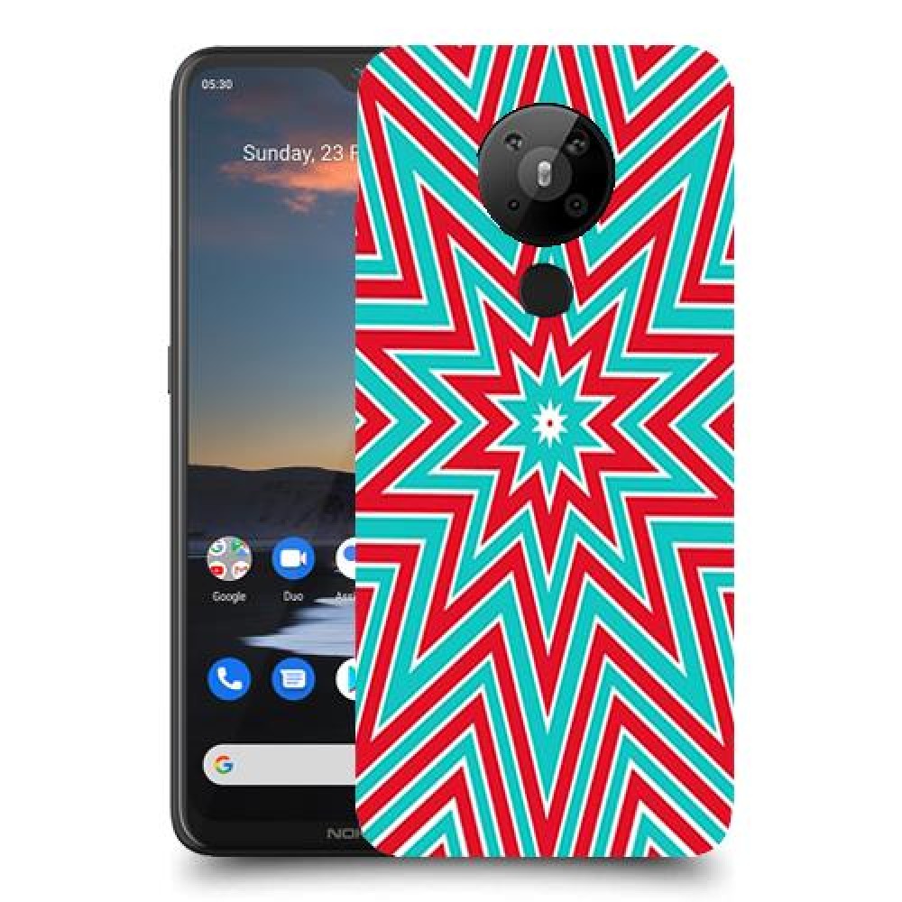 צבעי שלג כיסוי מגן קשיח מעוצב ל Nokia 5.3 יחידה אחת סקרין מובייל
