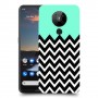 פסים במנטה כיסוי מגן קשיח מעוצב ל Nokia 5.3 יחידה אחת סקרין מובייל