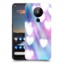 לבבות מעורפלים בכחול כיסוי מגן קשיח מעוצב ל Nokia 5.3 יחידה אחת סקרין מובייל