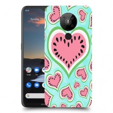 אבטיח אהבה כיסוי מגן קשיח מעוצב ל Nokia 5.3 יחידה אחת סקרין מובייל
