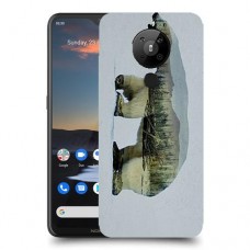 דוב לבן כיסוי מגן קשיח מעוצב ל Nokia 5.3 יחידה אחת סקרין מובייל