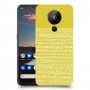 נקודות לבנות בצהוב כיסוי מגן קשיח מעוצב ל Nokia 5.3 יחידה אחת סקרין מובייל