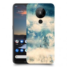 יופי חורף כיסוי מגן קשיח מעוצב ל Nokia 5.3 יחידה אחת סקרין מובייל