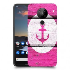 עוגן ורוד מעץ כיסוי מגן קשיח מעוצב ל Nokia 5.3 יחידה אחת סקרין מובייל