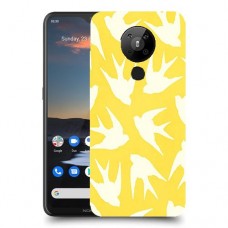 צהוב ציפור החיים כיסוי מגן קשיח מעוצב ל Nokia 5.3 יחידה אחת סקרין מובייל