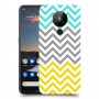 שורות צהובות-ירוקות כיסוי מגן קשיח מעוצב ל Nokia 5.3 יחידה אחת סקרין מובייל
