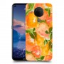 אפרסקים כתומים כיסוי מגן קשיח מעוצב ל Nokia 5.4 יחידה אחת סקרין מובייל