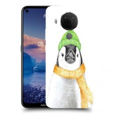פינגווין בקור כיסוי מגן קשיח מעוצב ל Nokia 5.4 יחידה אחת סקרין מובייל