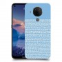 נקודות לבנות בכחול כיסוי מגן קשיח מעוצב ל Nokia 5.4 יחידה אחת סקרין מובייל