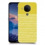 נקודות לבנות בצהוב כיסוי מגן קשיח מעוצב ל Nokia 5.4 יחידה אחת סקרין מובייל