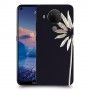 פרח לבן כיסוי מגן קשיח מעוצב ל Nokia 5.4 יחידה אחת סקרין מובייל