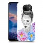 אישה בפרחים כיסוי מגן קשיח מעוצב ל Nokia 5.4 יחידה אחת סקרין מובייל