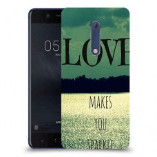 אהבה גורמת לך לנצנץ כיסוי מגן קשיח מעוצב ל Nokia 5 יחידה אחת סקרין מובייל