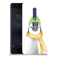 פינגווין בקור כיסוי מגן קשיח מעוצב ל Nokia 5 יחידה אחת סקרין מובייל
