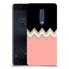 ורוד-לבן-לבן כיסוי מגן קשיח מעוצב ל Nokia 5 יחידה אחת סקרין מובייל