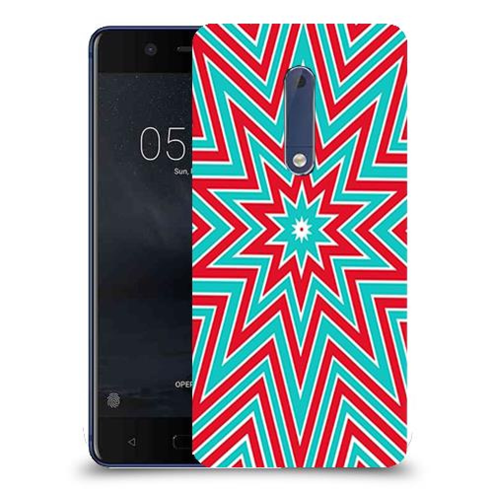 צבעי שלג כיסוי מגן קשיח מעוצב ל Nokia 5 יחידה אחת סקרין מובייל