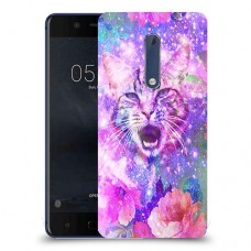 חתול מושלג כיסוי מגן קשיח מעוצב ל Nokia 5 יחידה אחת סקרין מובייל