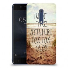 במקום רחוק רחוק כיסוי מגן קשיח מעוצב ל Nokia 5 יחידה אחת סקרין מובייל