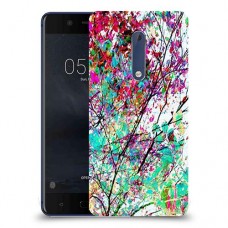 באביב בסגול כיסוי מגן קשיח מעוצב ל Nokia 5 יחידה אחת סקרין מובייל