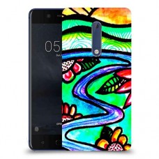 ויטראז 'תמונה כיסוי מגן קשיח מעוצב ל Nokia 5 יחידה אחת סקרין מובייל