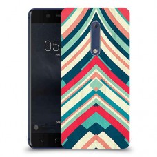 פסים בצבע כיסוי מגן קשיח מעוצב ל Nokia 5 יחידה אחת סקרין מובייל