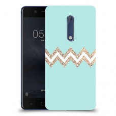 פסים בירוק כיסוי מגן קשיח מעוצב ל Nokia 5 יחידה אחת סקרין מובייל