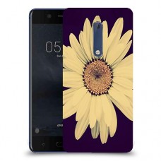 חמניות בשחור כיסוי מגן קשיח מעוצב ל Nokia 5 יחידה אחת סקרין מובייל