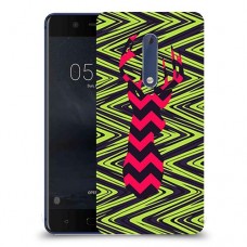 עניבה על גרין כיסוי מגן קשיח מעוצב ל Nokia 5 יחידה אחת סקרין מובייל