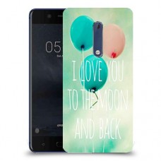 עד הירח ובחזרה כיסוי מגן קשיח מעוצב ל Nokia 5 יחידה אחת סקרין מובייל