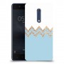 לבן כחול כיסוי מגן קשיח מעוצב ל Nokia 5 יחידה אחת סקרין מובייל