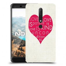אהבה היא אדיבה כיסוי מגן קשיח מעוצב ל Nokia 6.1 יחידה אחת סקרין מובייל