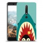 פינגווין בכריש כיסוי מגן קשיח מעוצב ל Nokia 6.1 יחידה אחת סקרין מובייל