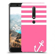 ורוד ימית כיסוי מגן קשיח מעוצב ל Nokia 6.1 יחידה אחת סקרין מובייל