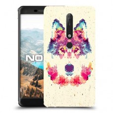 פיקסל וולף כיסוי מגן קשיח מעוצב ל Nokia 6.1 יחידה אחת סקרין מובייל