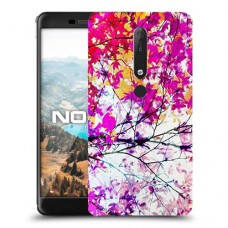 סתיו סגול כיסוי מגן קשיח מעוצב ל Nokia 6.1 יחידה אחת סקרין מובייל