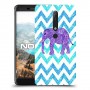 אלפנט סגול כיסוי מגן קשיח מעוצב ל Nokia 6.1 יחידה אחת סקרין מובייל