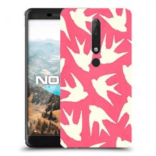 החיים האדומים כיסוי מגן קשיח מעוצב ל Nokia 6.1 יחידה אחת סקרין מובייל