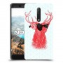 אדג אדום במשקפיים כיסוי מגן קשיח מעוצב ל Nokia 6.1 יחידה אחת סקרין מובייל