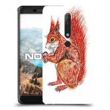 סקוור עשיר כיסוי מגן קשיח מעוצב ל Nokia 6.1 יחידה אחת סקרין מובייל