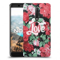 רוז אהבה כיסוי מגן קשיח מעוצב ל Nokia 6.1 יחידה אחת סקרין מובייל
