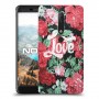 רוז אהבה כיסוי מגן קשיח מעוצב ל Nokia 6.1 יחידה אחת סקרין מובייל