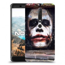 ליצן עצוב כיסוי מגן קשיח מעוצב ל Nokia 6.1 יחידה אחת סקרין מובייל