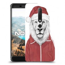 סנטה אריה כיסוי מגן קשיח מעוצב ל Nokia 6.1 יחידה אחת סקרין מובייל