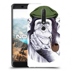 חשיבה קוף כיסוי מגן קשיח מעוצב ל Nokia 6.1 יחידה אחת סקרין מובייל